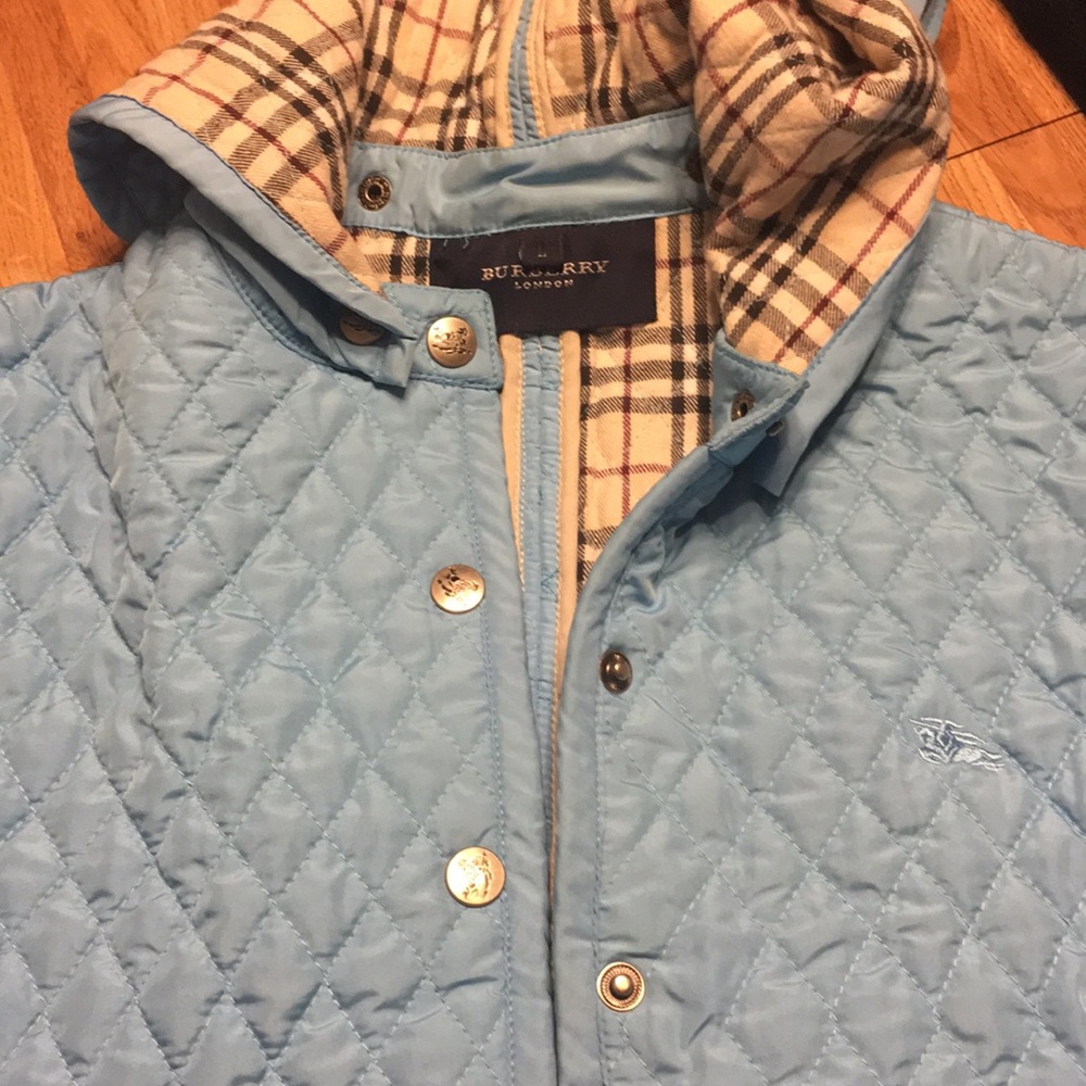 Burberry London Light Blue Women’s Jacket sz Lg